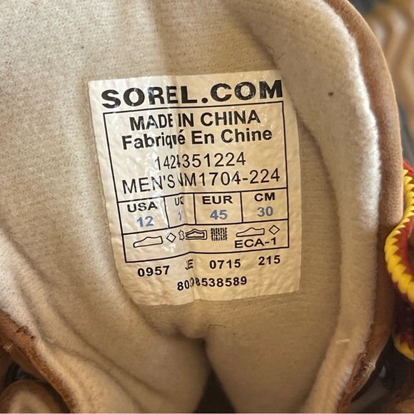 Sorel Cheyenne II Waterproof Lace Up Duck Boots Men Size 12 main image 7
